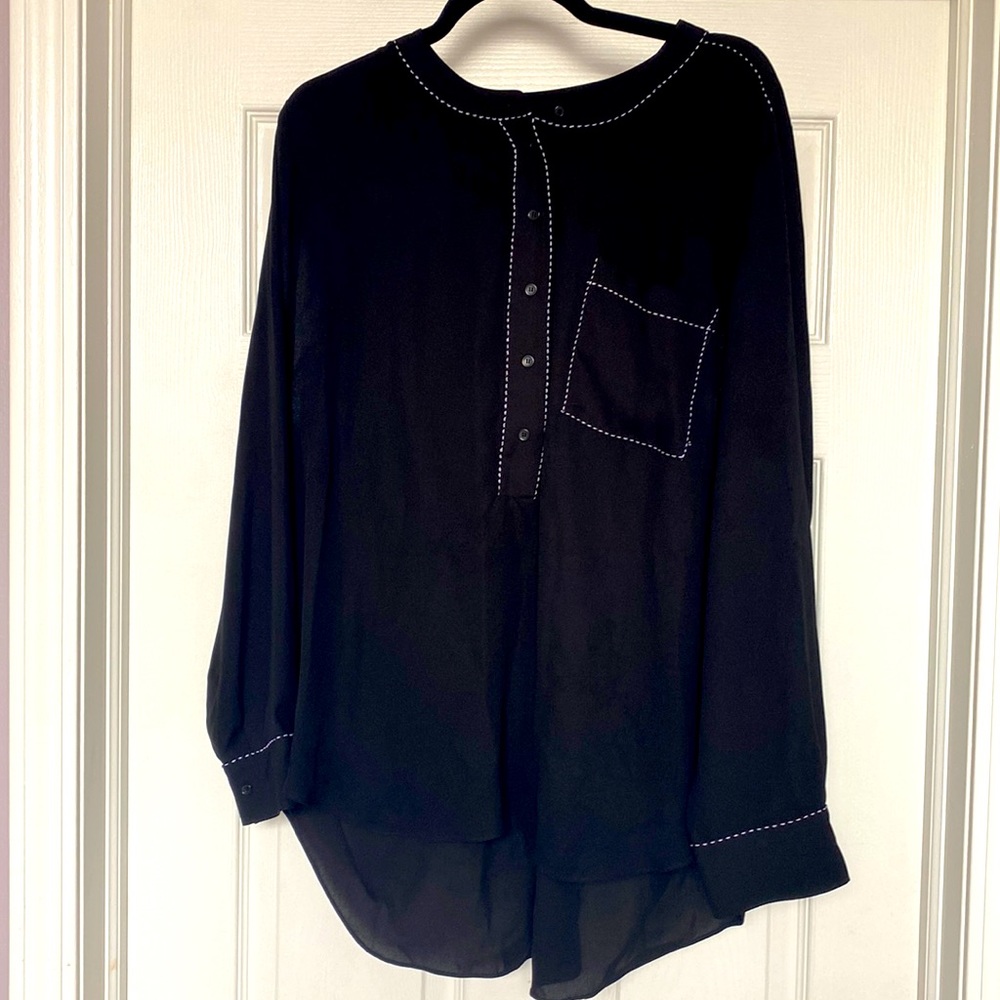 Lane Bryant Black and White Tunic 18/20